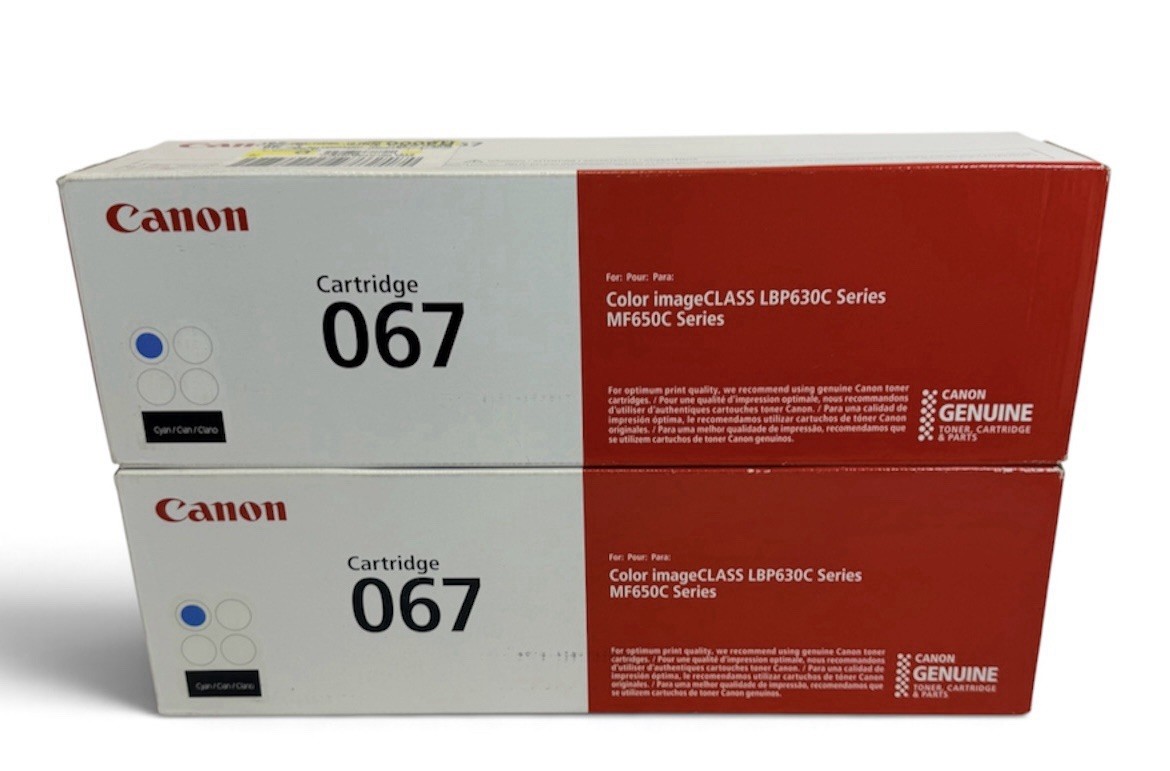 CANON 067 GENUINE BLUE TONER CARTRIDGE SEALED BRAND NEW LBP630C/MF650C