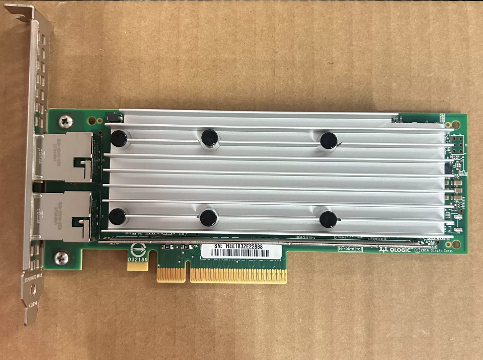 Dell QLogic QL41132HFRJ 05N0W3 Dual Port 10GBASE-T PCIe x8 Ethernet Adapter