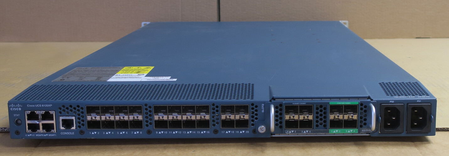 Cisco UCS 6120XP N10-S6100-UPG 20-Port Fabric Interconnect Switch + N10-E0440