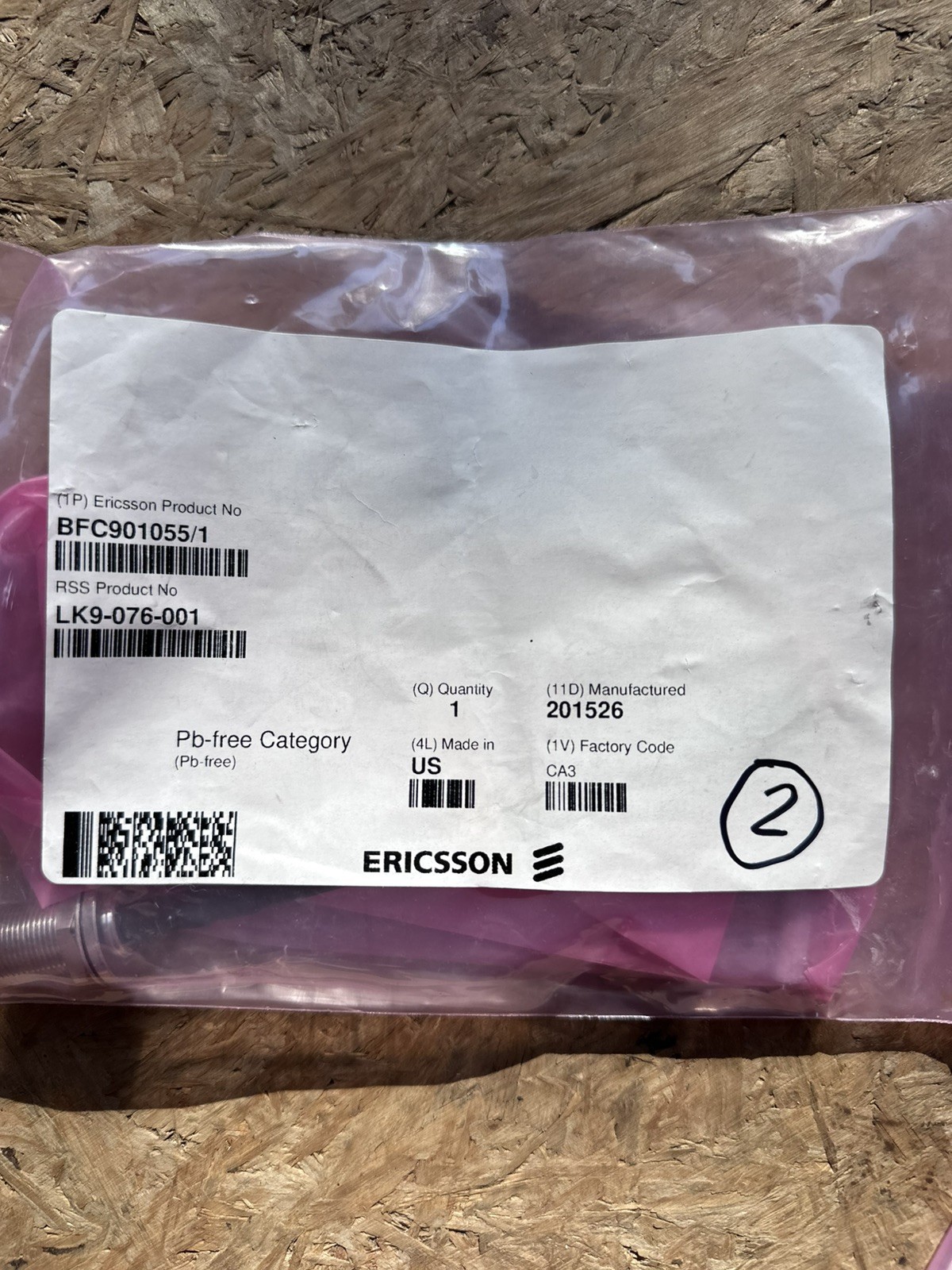 Ericsson BFC901055/1 LK9-076-001