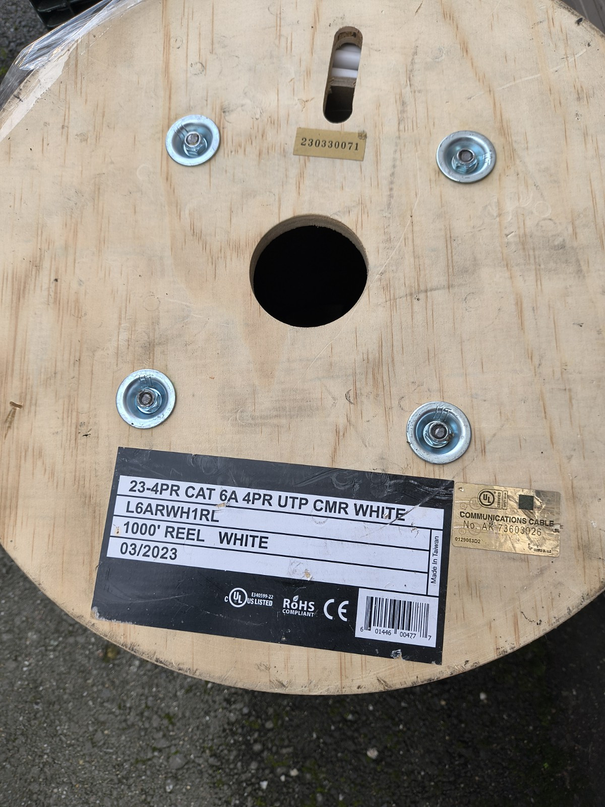 Cat6a 4 Pair 1000ft 23 4pr
