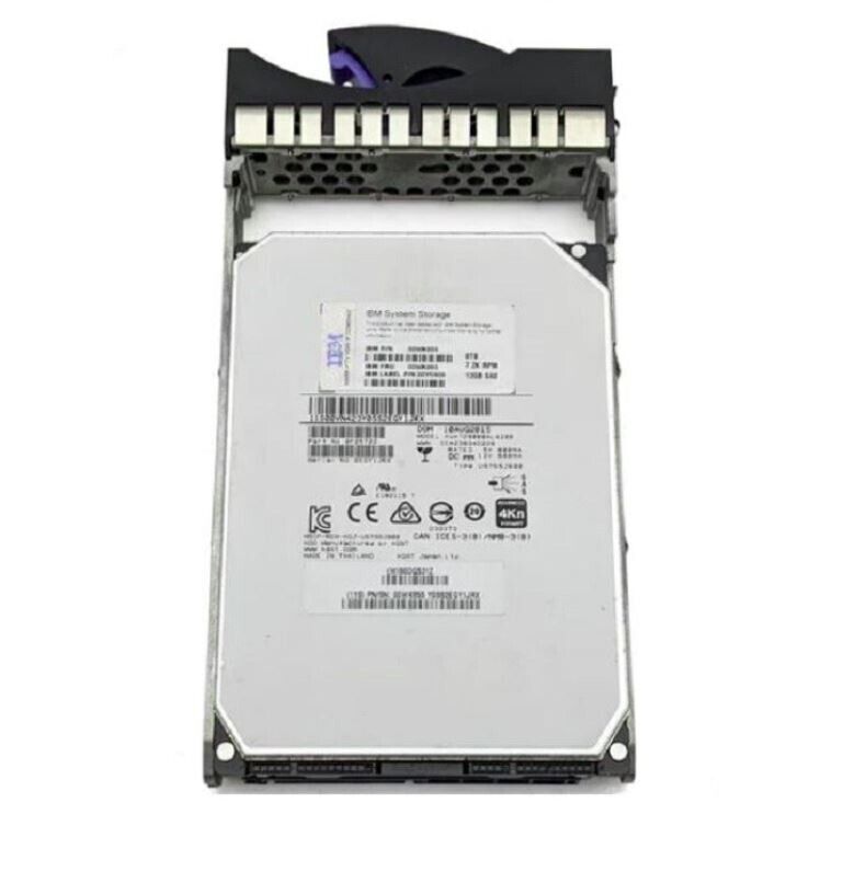 compatible IBM 8TB 00WK865 00WK868 SAS 3.5" 12Gb/s 7.2K V3700 NL LFF Hard Drive 