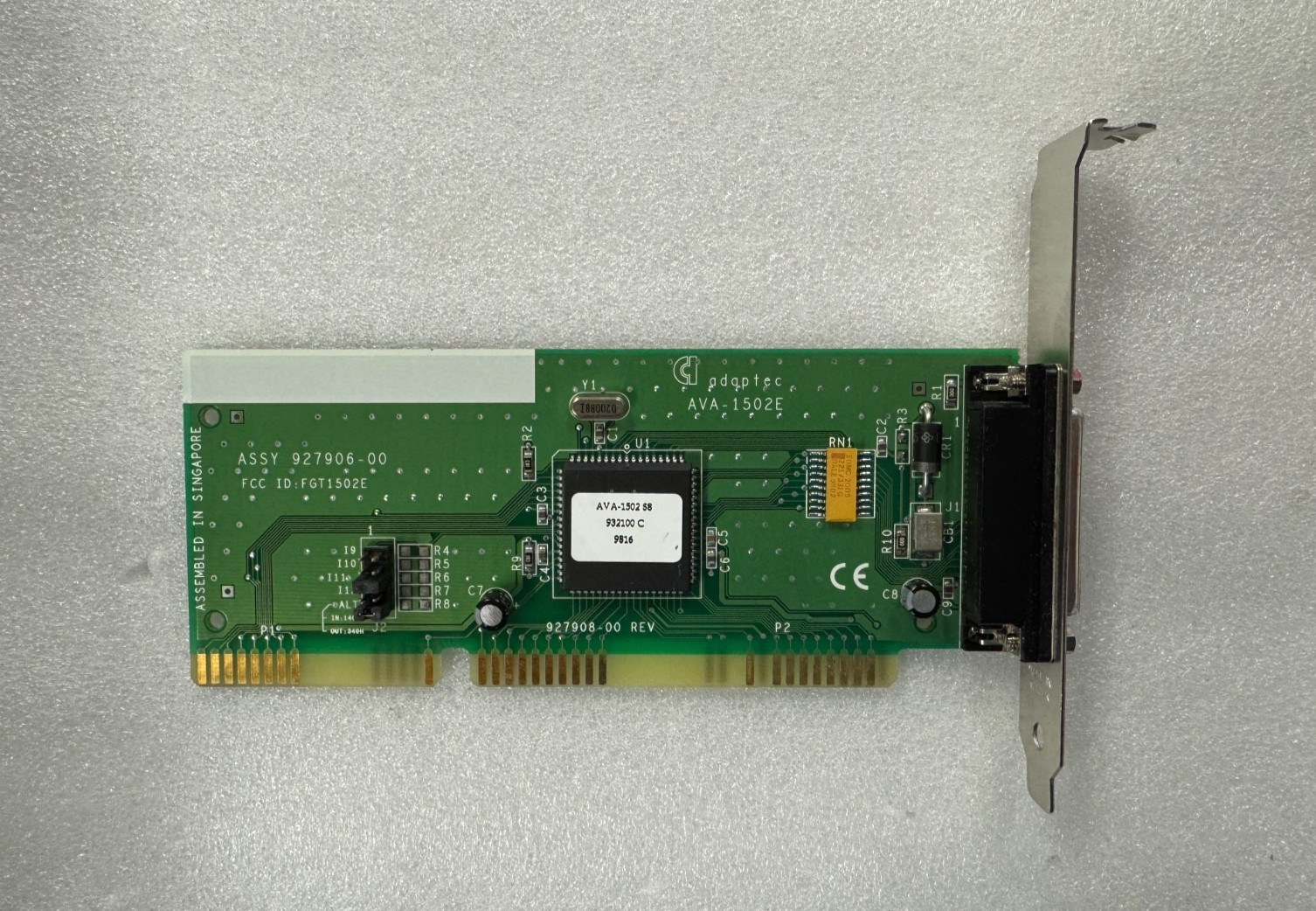 Vintage ADAPTEC ISA SCSI CONTROLLER ADAPTER  AVA-1502 S8 or AVA-1502i S8