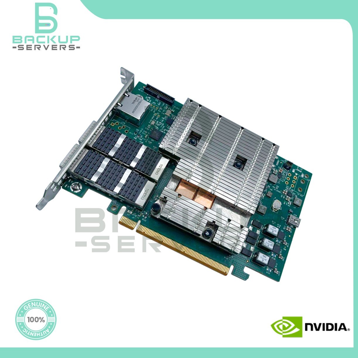 BF2M515A NVIDIA BlueField-2 DPU Ethernet 2-Port 200Gbps PCIe 4.0 QSFP56 Adapter