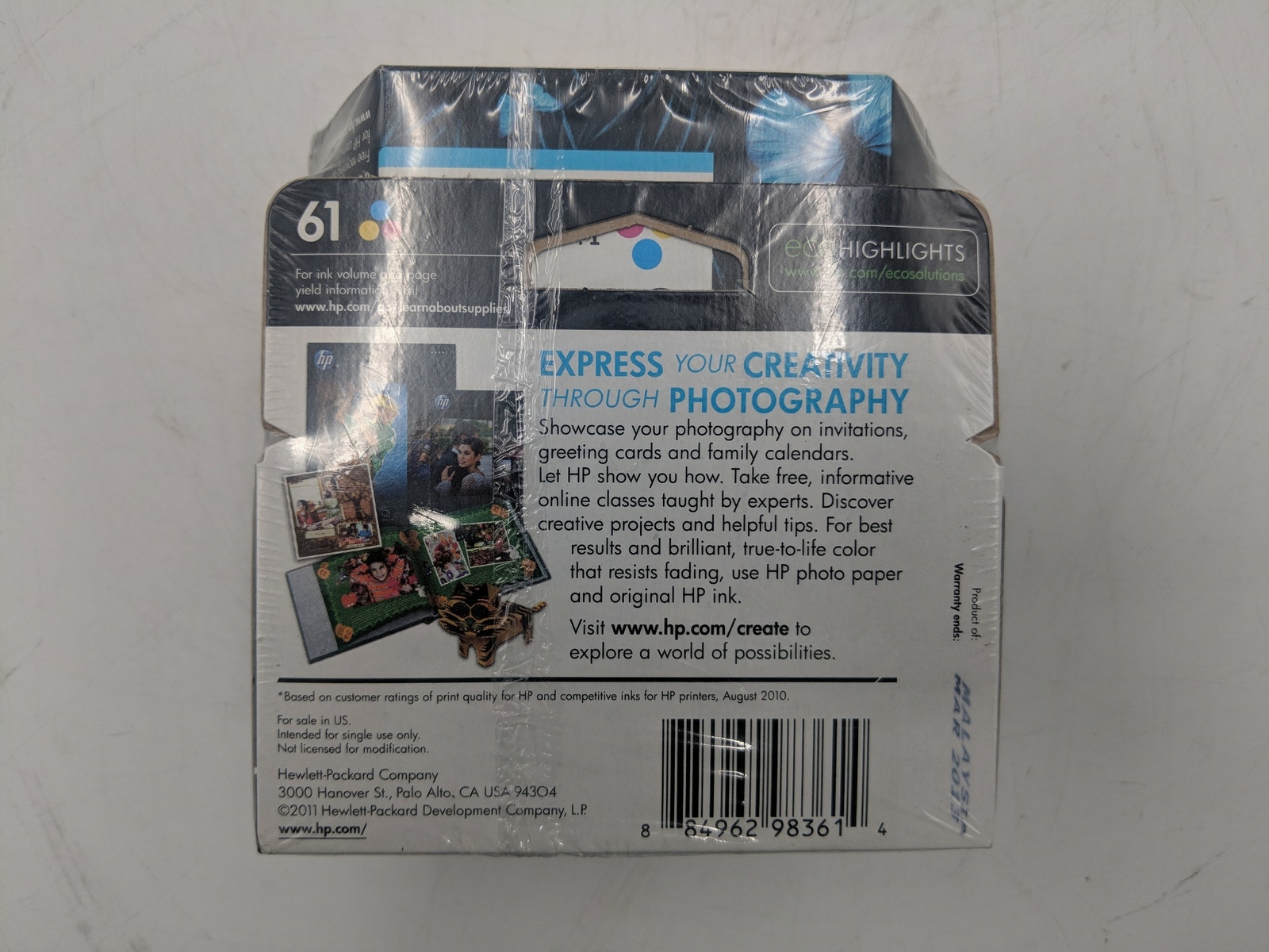 (Pack of Four) HP61 Tricolor Ink