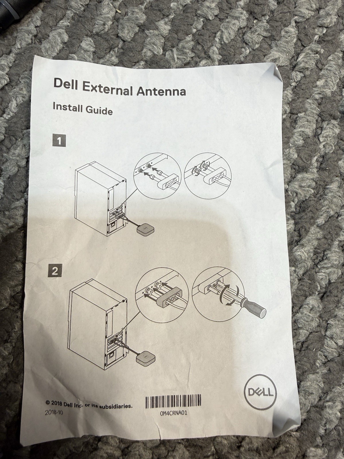 Dell External Antenna Wireless Dual Band 2.4/5GHz Black (0M4CRN) (7 units)