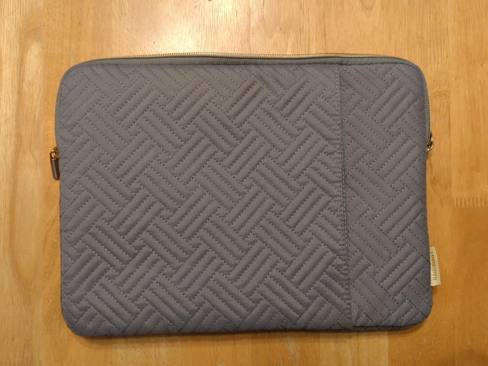 Bagsmart Grey Textured Laptop Case With External Pocket, Padded And Lined
