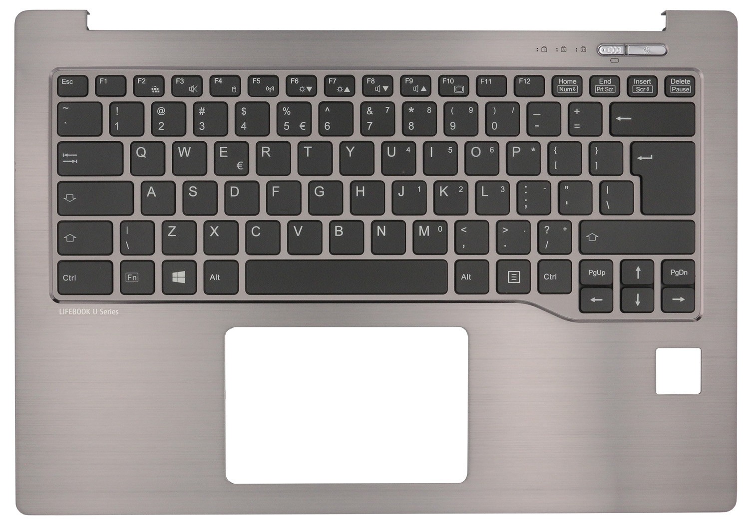 Original US Keyboard w/ Upper Palmrest for Fujitsu LIFEBOOK U Series U904 LED
