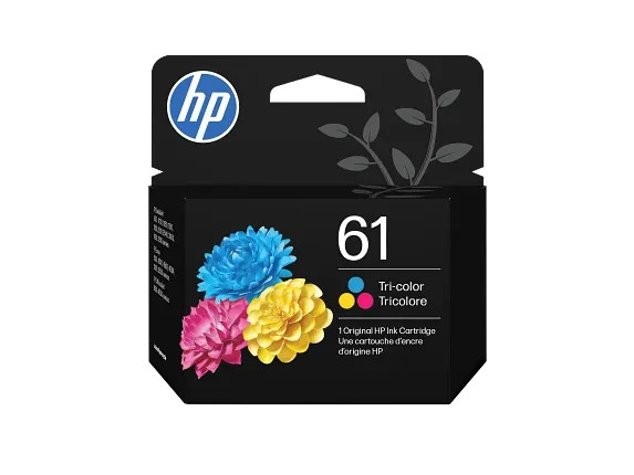 HP 61 Original Inkjet Ink Cartridge Tri-color Pack EXP 2028