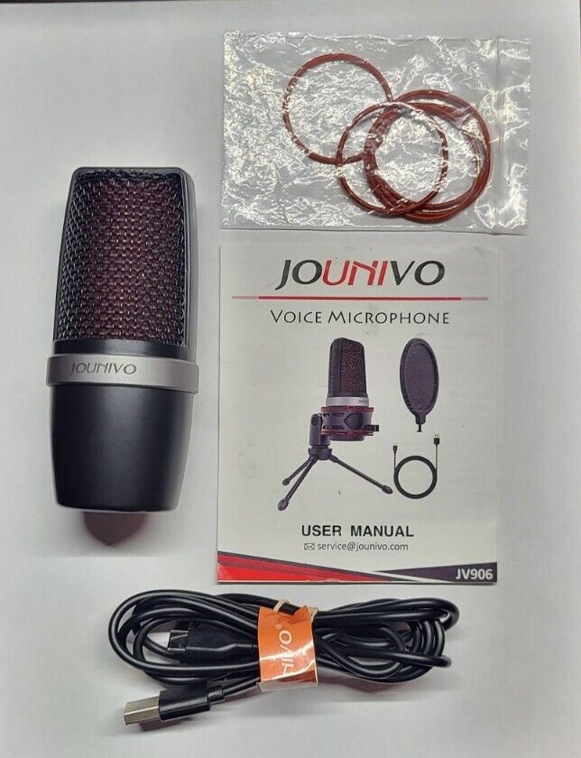 JOUNIVO USB Microphone Computer Cardioid Condenser Mic JV906 - *Microphone Only*