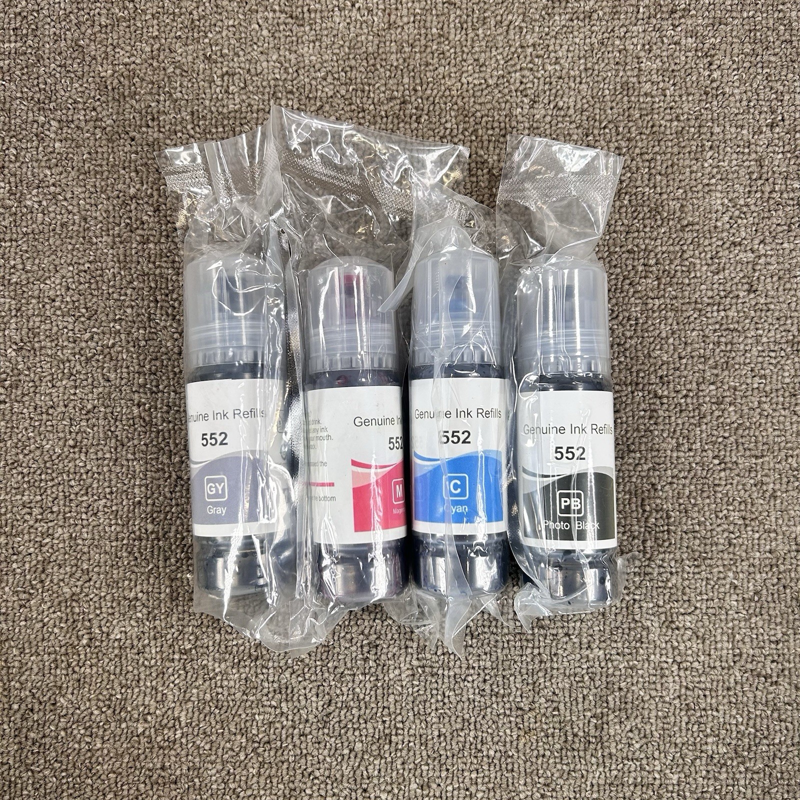 4 Pack Premium Ink Refill Replacement for Epson 502 522 EcoTank Printers - New