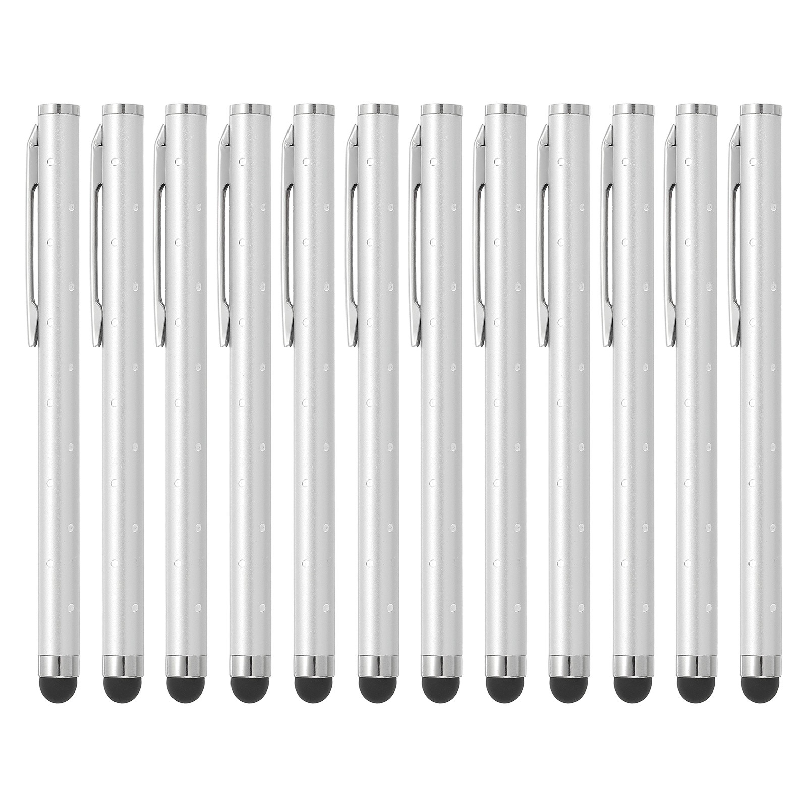 12 Pcs Bling Crystal Stylus Pens for Touch Screens, Silver