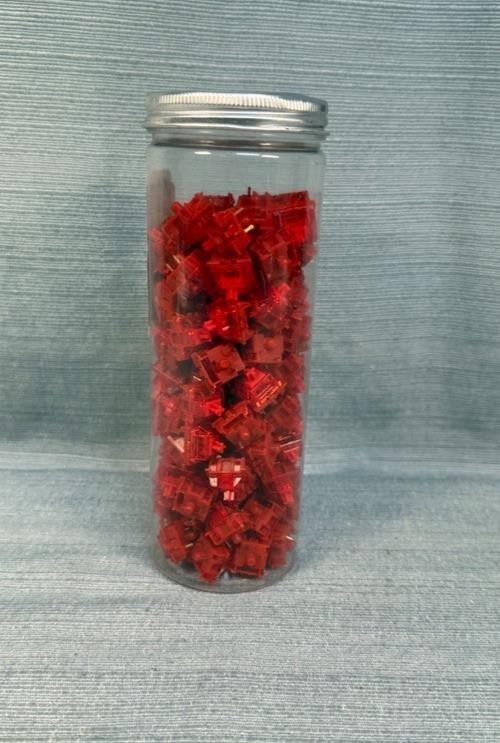 Gateron Phantom Red Tactile and Optical Keyboard Switches 2 Prong NEW 100 pc