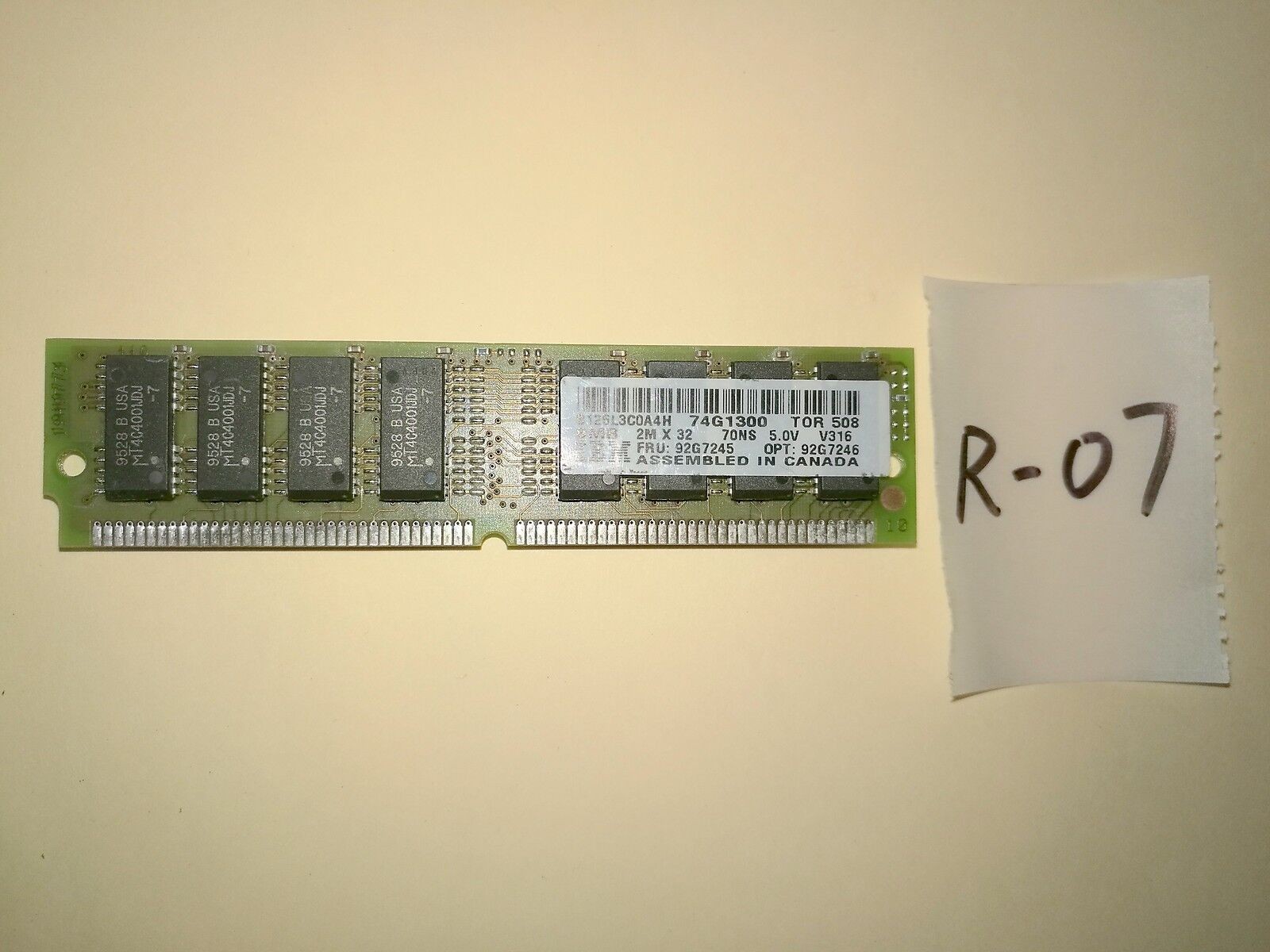+ IBM RAM 74G1300 92G7245 8Mb 2Mx32 70NS 5.0V @@@