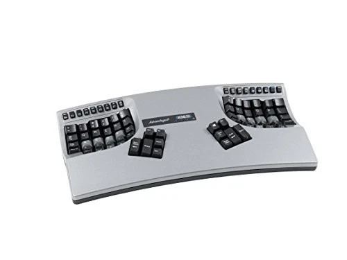 Kinesis Advantage2 Silver Ergonomic Keyboard KB605 Mechanical Open Box New