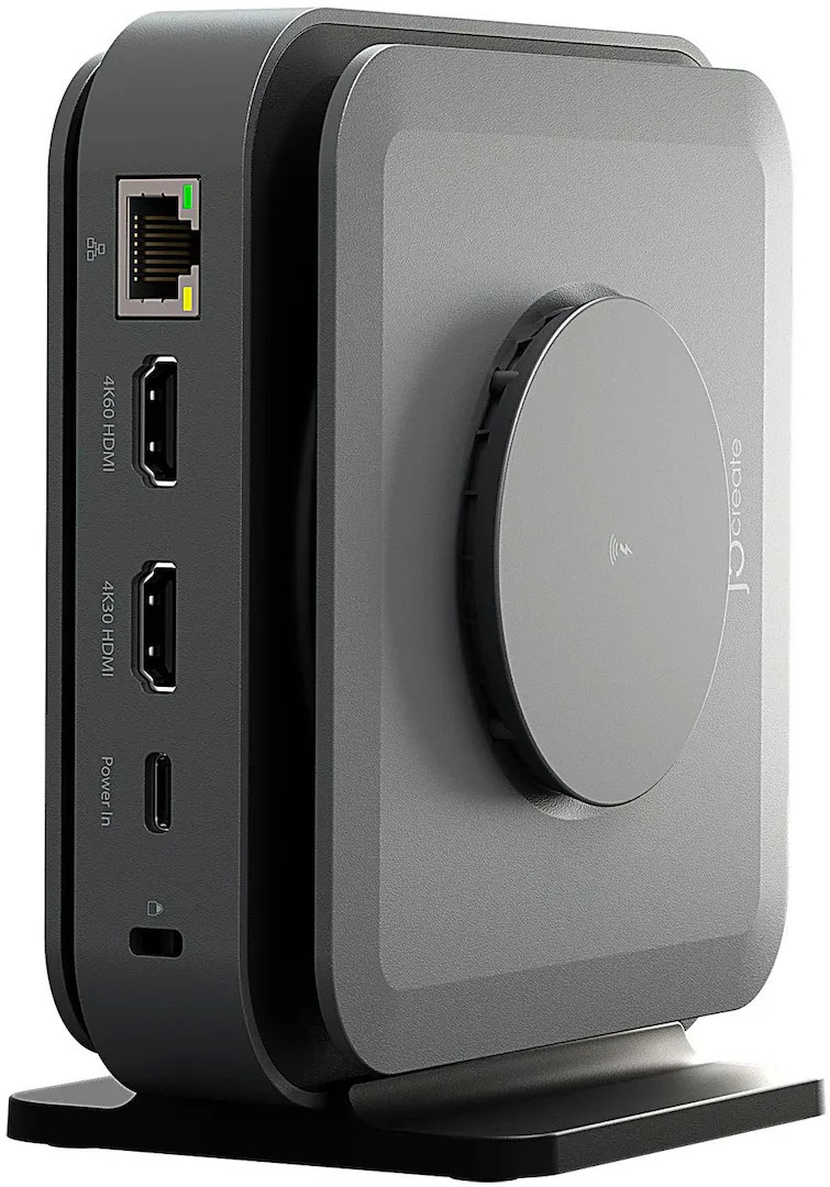 j5create - USB-C Dual 4K HDMI Docking Station with 15W Wireless Charging - NEW