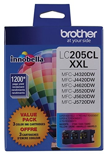 Brother LC2053PKS Ink Cartridge 3-Pack Cyan Magenta Yellow