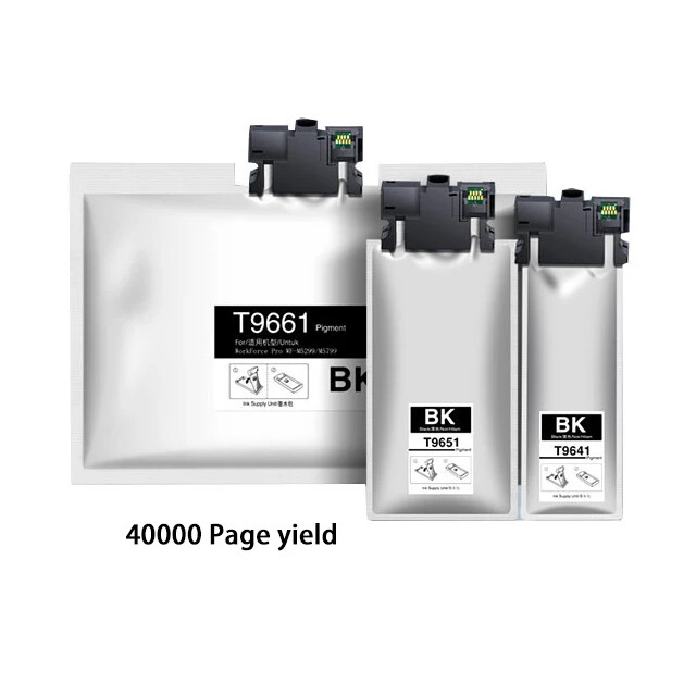  T9641 T9651 T9661 Black Ink Bag For Eps Workforce Pro Wf-m5299dw Wf-m5799dwf