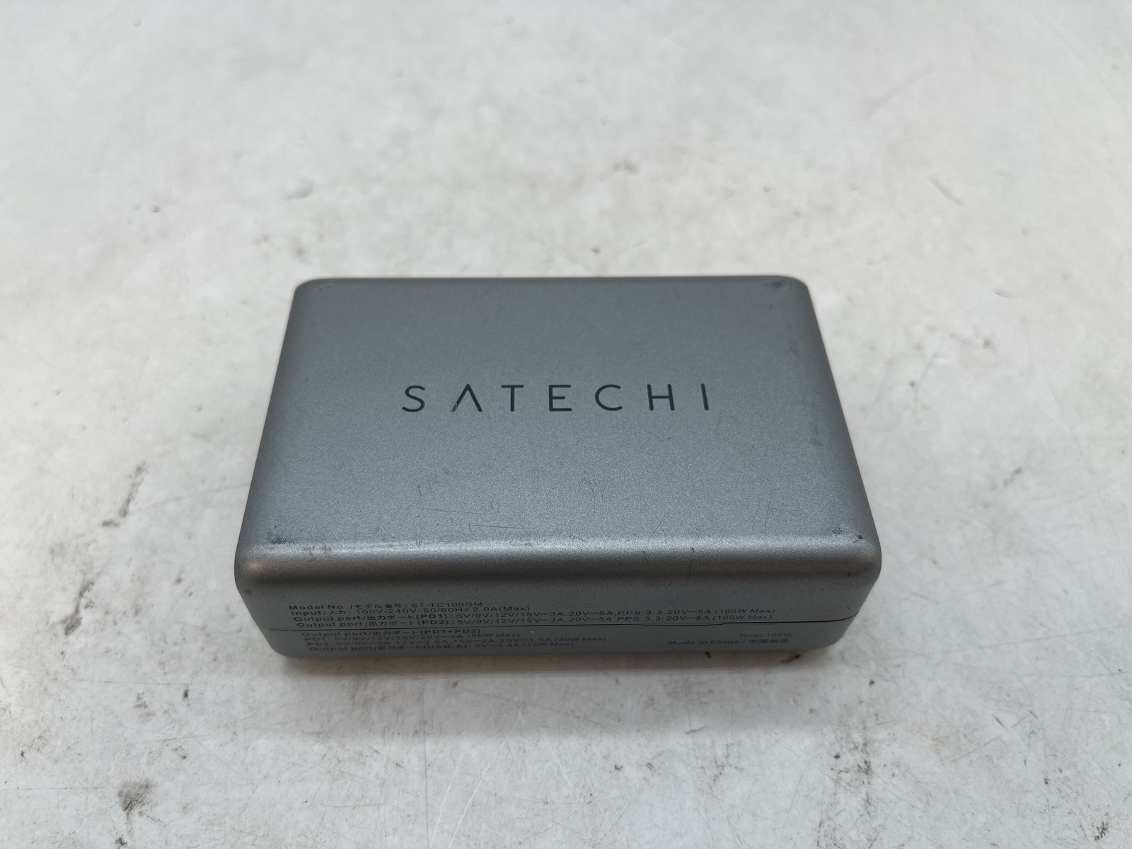 Satechi 100W 3-Port USB-C/USB-A GaN Desktop Charging Station ST-TC100GM Free S/H
