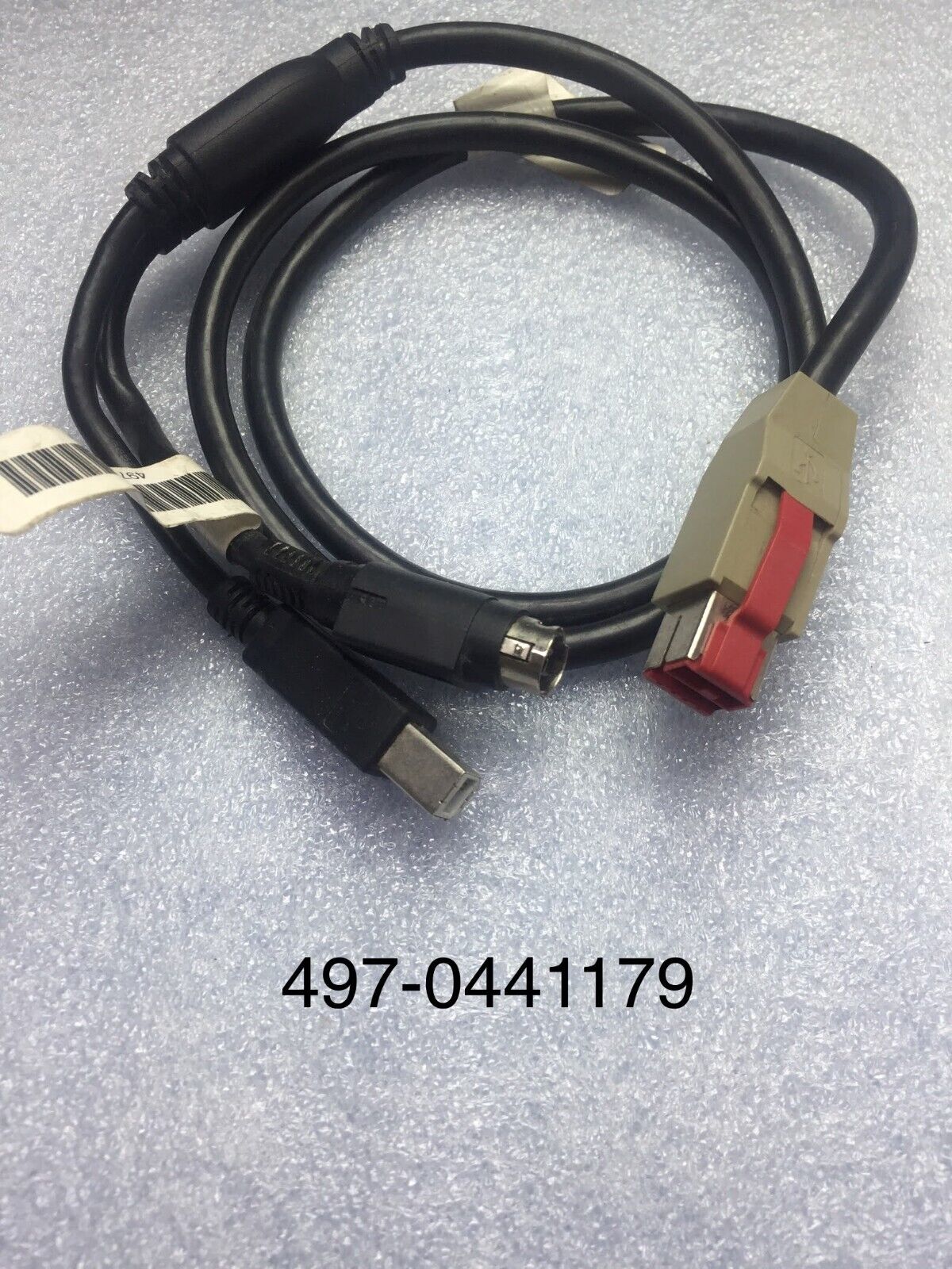 LOT 3 PCS NCR PTR 24V POWER USB CABLE 1M Grade B 497-0441179