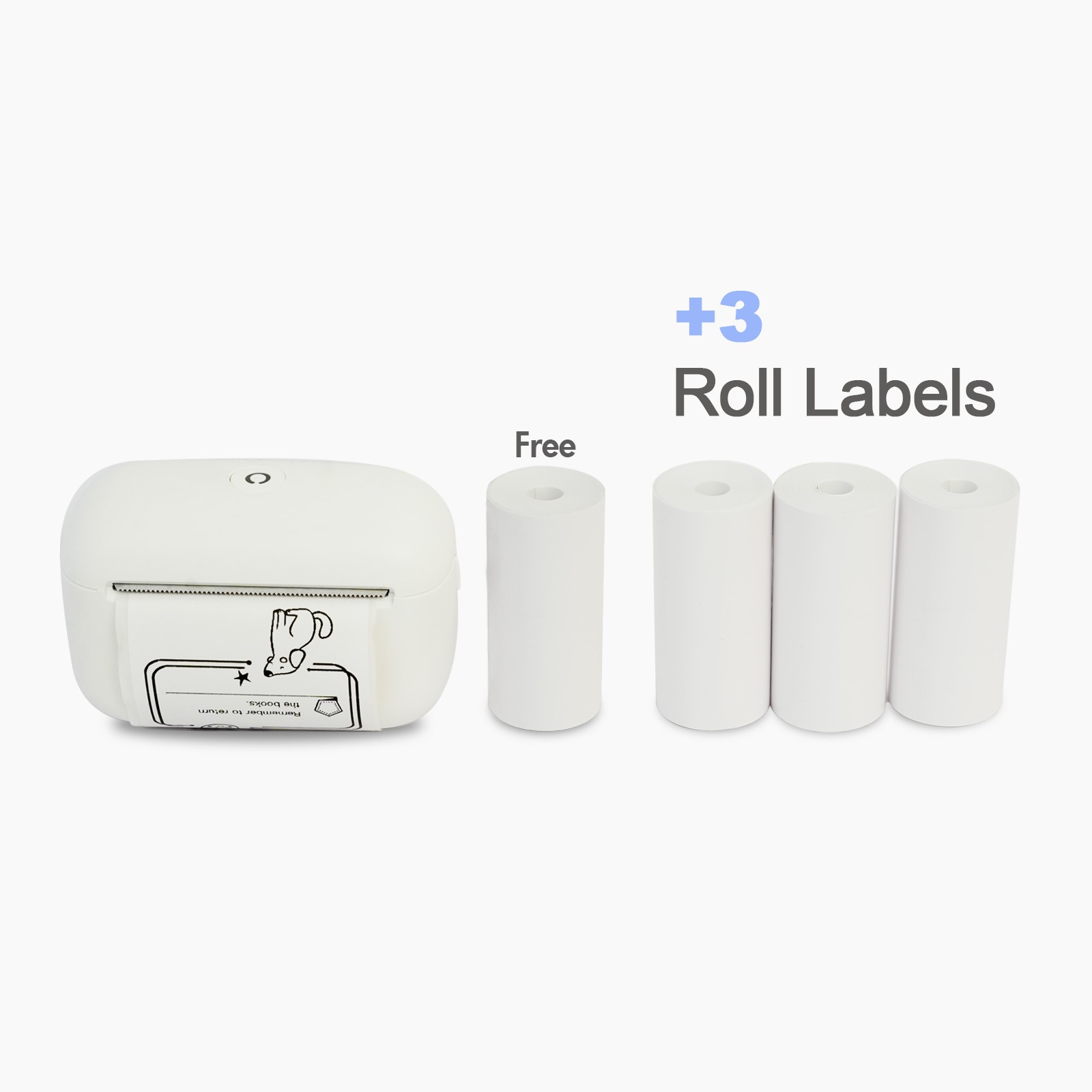 Wireless Mini Sticker Printer, Compatible with iOS & Android