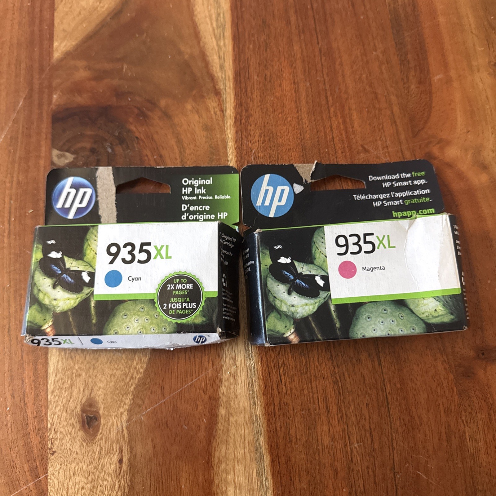 NEW Genuine HP 935XL Magenta + Cyan Color Ink Cartridge EXP 09/2024