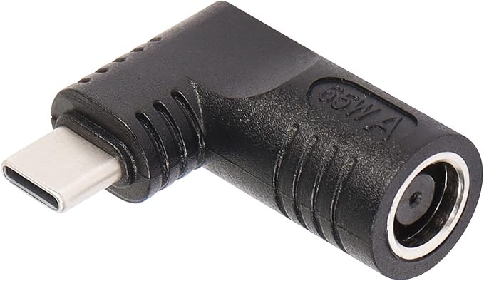 65W PD DC 7.9mm x 0.9mm Female (7.9mm x 5.5mm) Input to USB Type C Male Power Ch