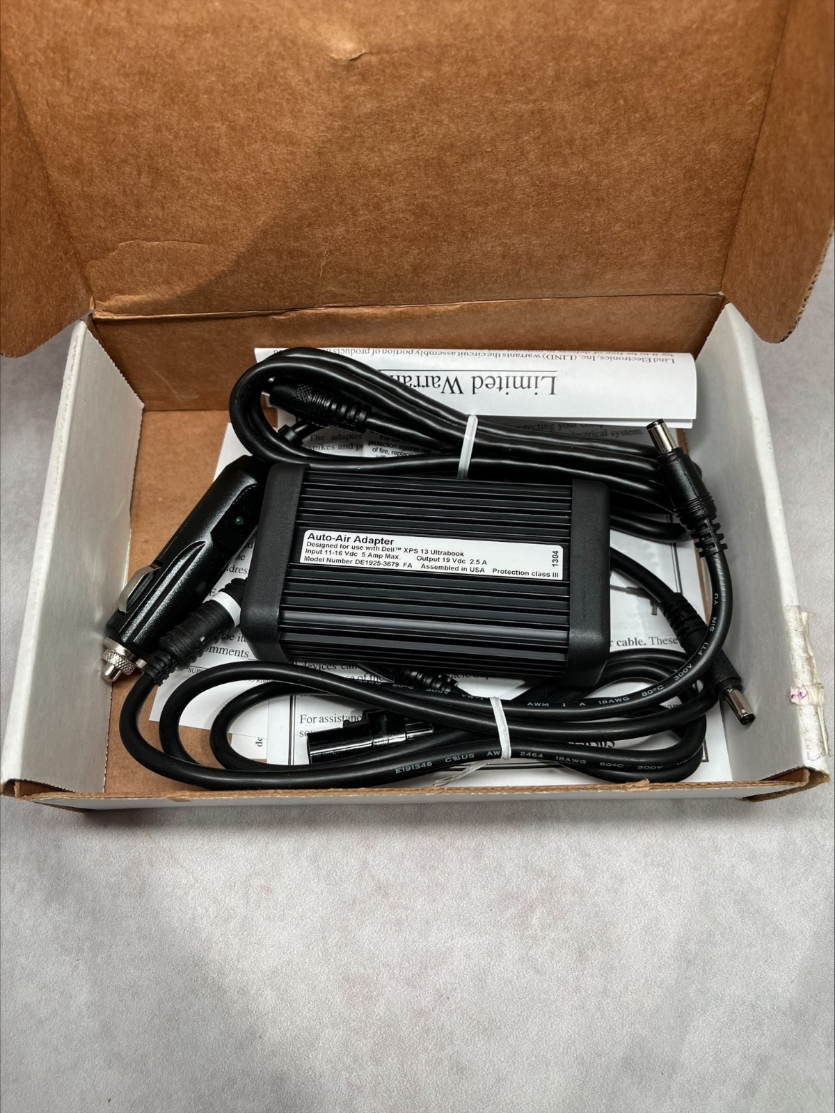 Lind Electronics DE1925-3679 Auto-Air Automobile Adapter for Dell