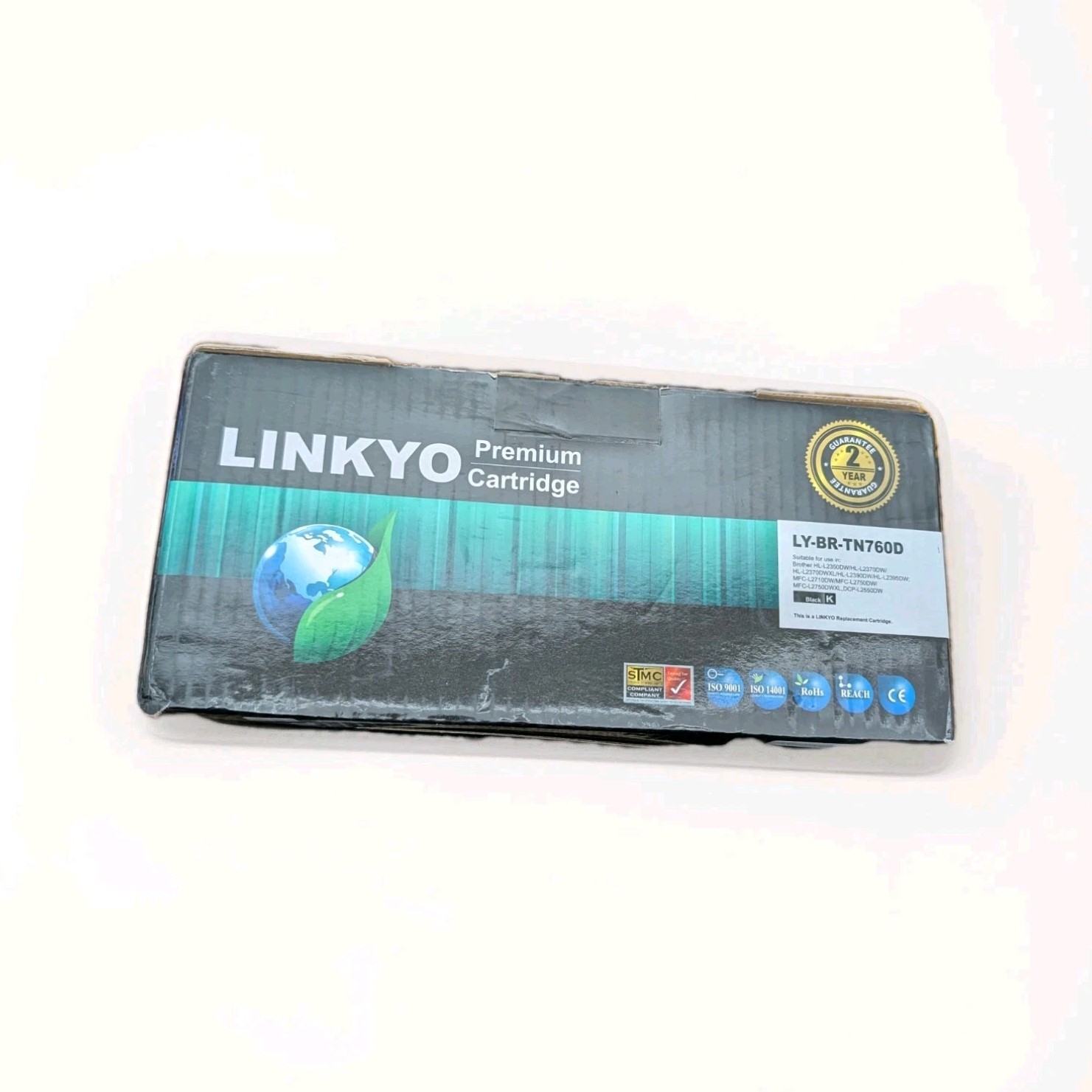LINKYO Premium LY-BR-TN760D Black Laser Toner for Brother HL-L2390DW