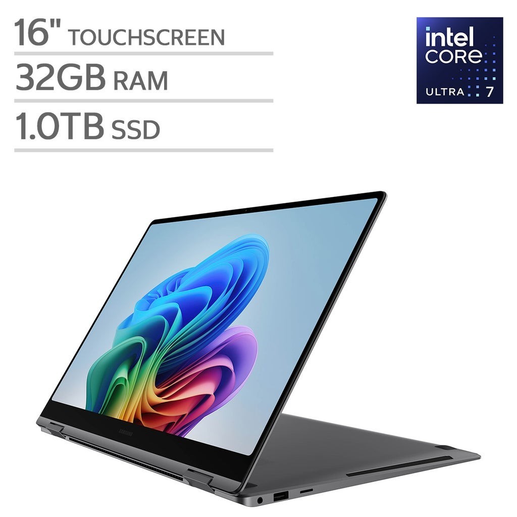 Samsung Galaxy Book5 Pro 360 16" Laptop Ultra 7 256V 32GB 1TB NP960QHA-KG3US