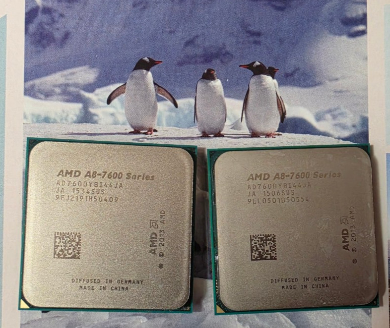 AMD A8-7600  (PAIR) Socket FM2+ 3.10 GHz Desktop CPU Processor AD7600YBI44JA
