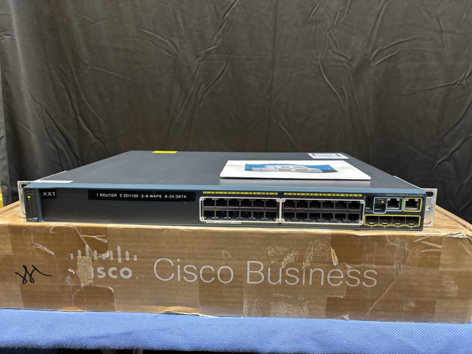 CISCO CATALYST 2960-S Series WS-C2960S-24PS-L V04 GIGABIT ETHERNET SWITCH -AS IS