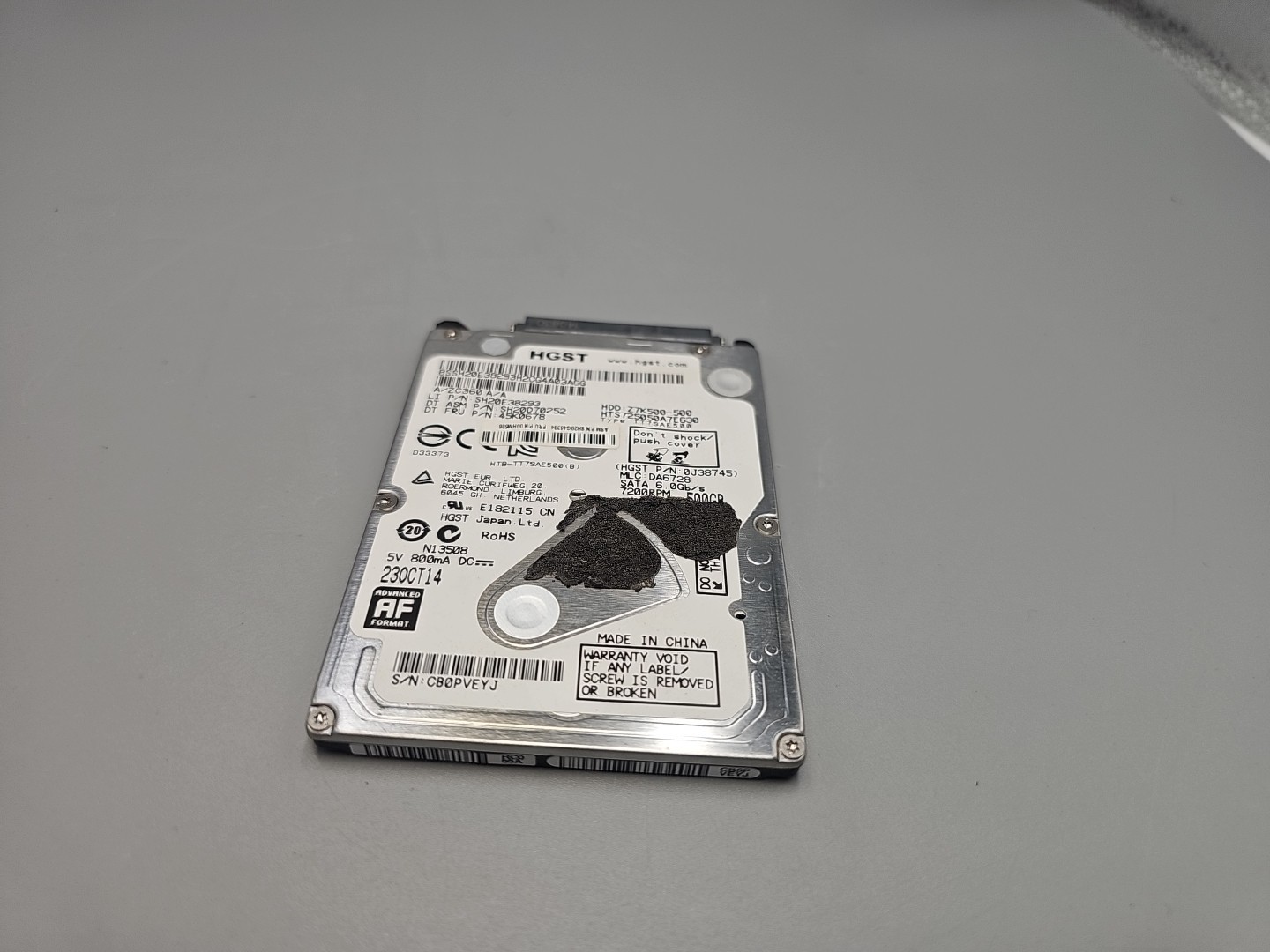 HGST Z7K500-500 HTS725050A7E630 500GB SATA 2.5" HDD Hard Drive