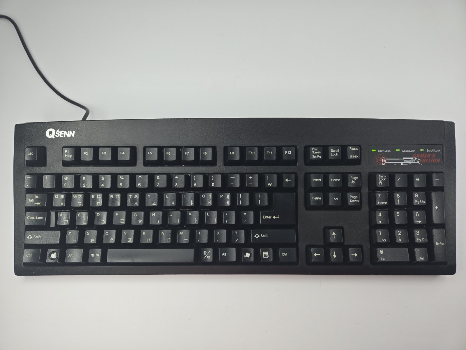 QSENN SEM-DT35 Gaming Keyboard PS/2 EN/KR Gamer’s Edition Tested Working