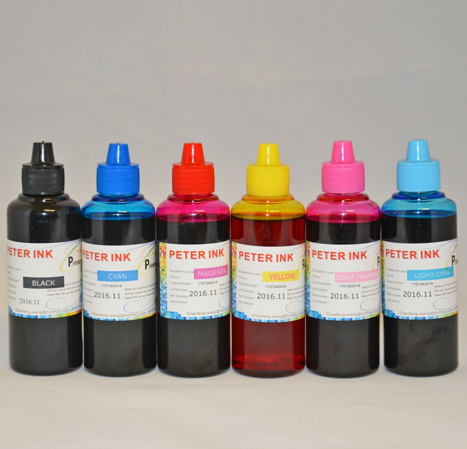 6X100ML Premium Dye refill Ink for XP-980 279 T279 Cartridge CISS CIS