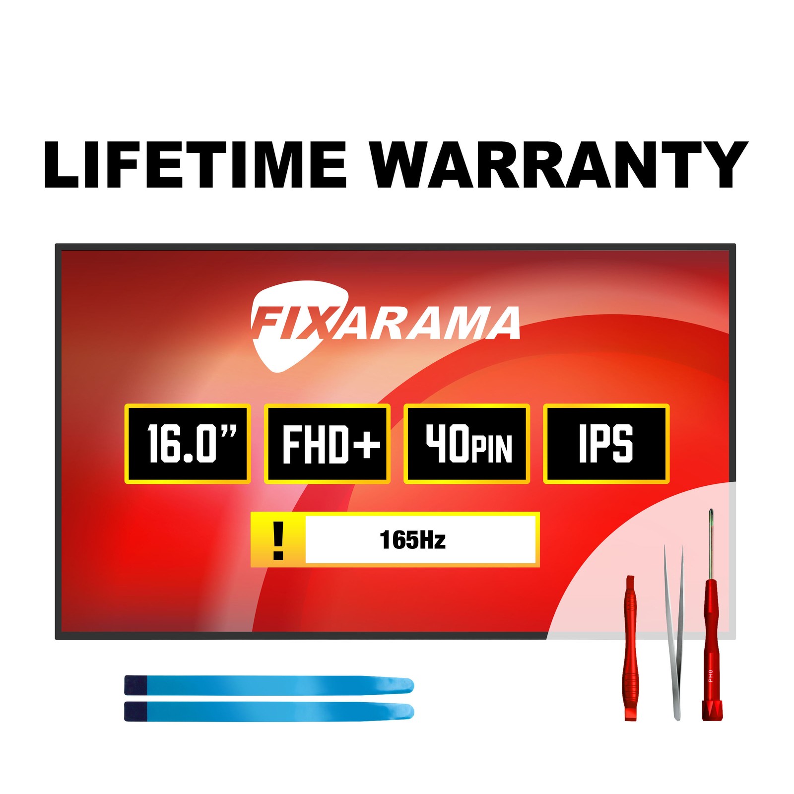 BOE NV160WUM-NX3 V8.0 165Hz   Matte LCD Screen + Tools GRADE A+ FIXARAMA