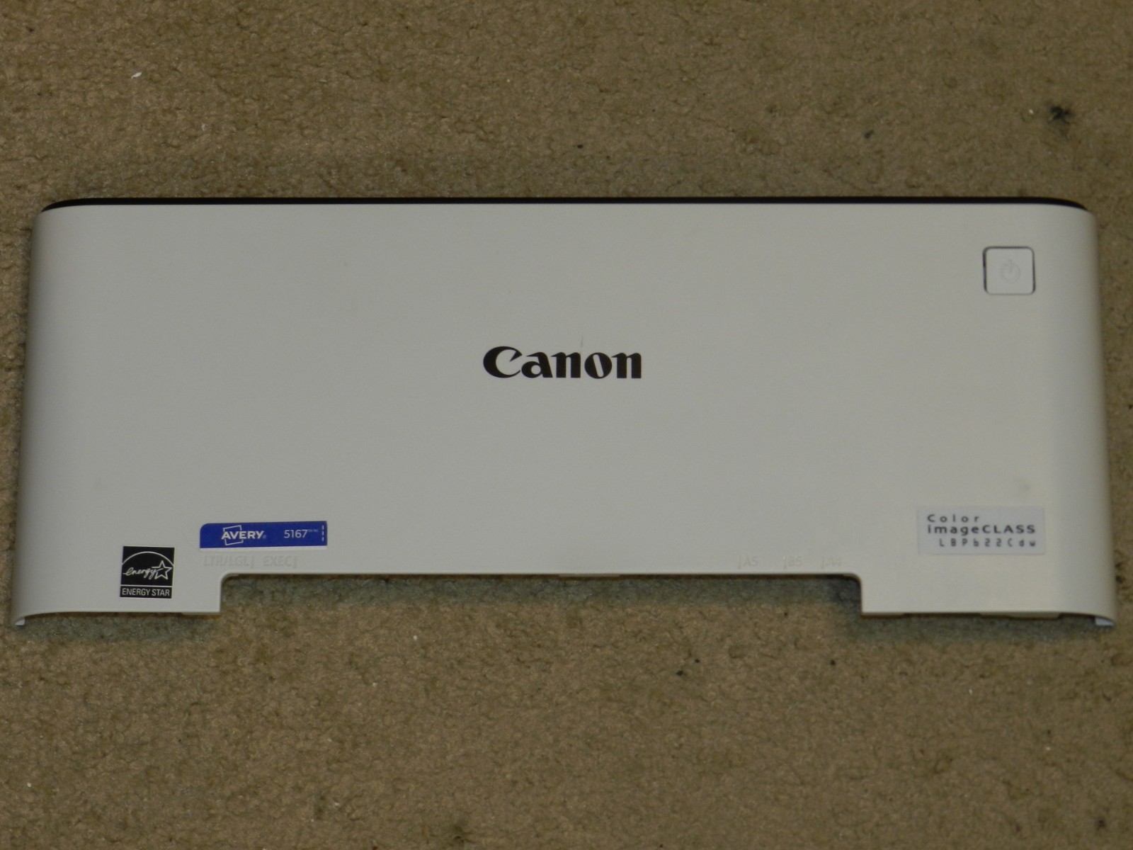 Canon Color imageClass LBP622 CDW FRONT DOOR COVER POWER BUTTON