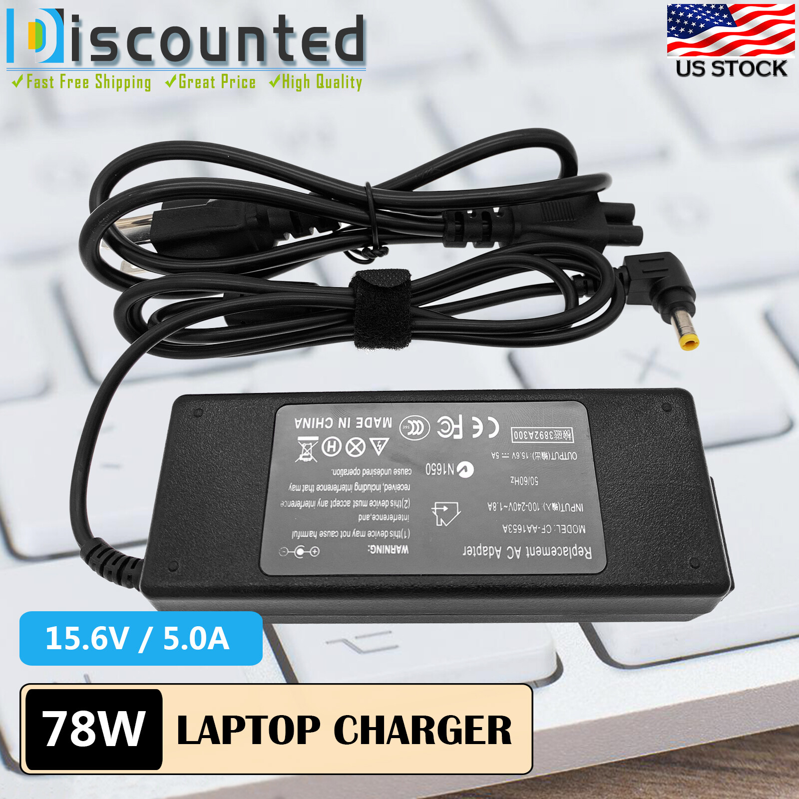  15.6V AC Power Adapter Charger for Panasonic CF-AA1683AM CF-AA5803AM CF-52