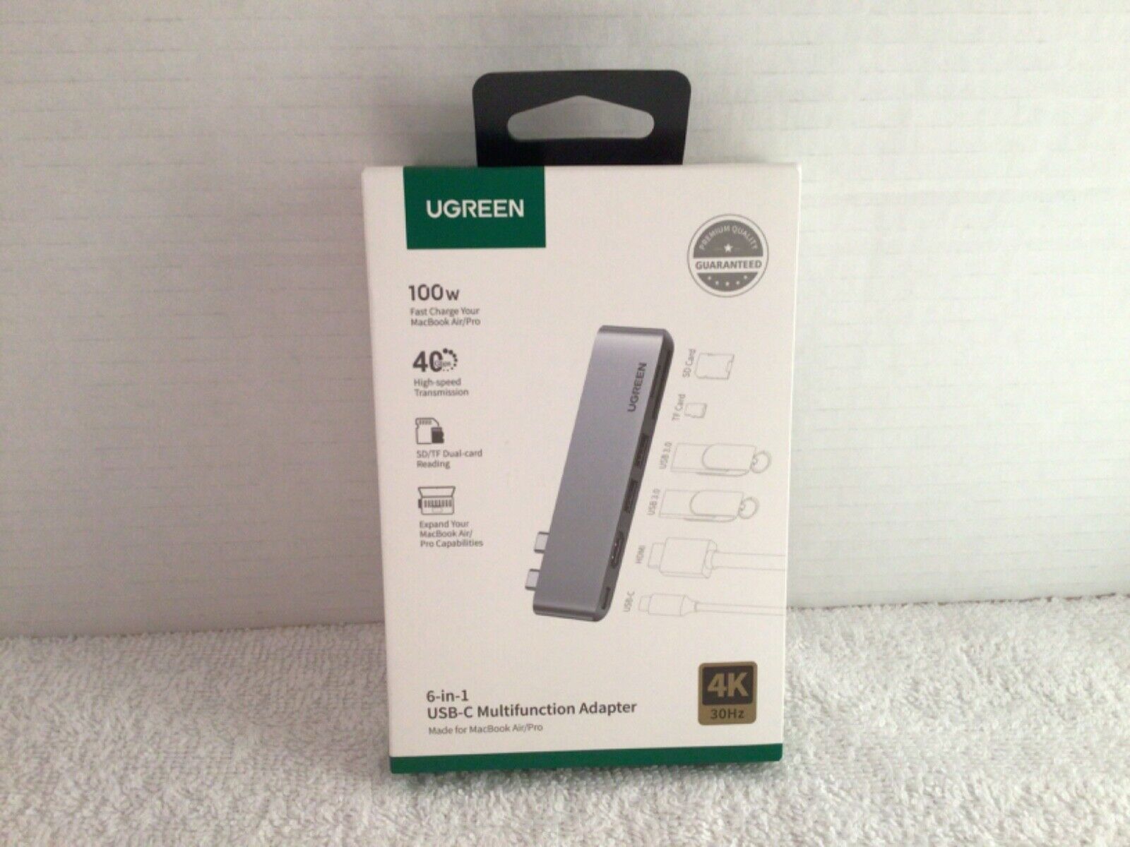 UGREEN 100w 6-in-1 USB-C Multifunction Adapter For MacBook Air/Pro