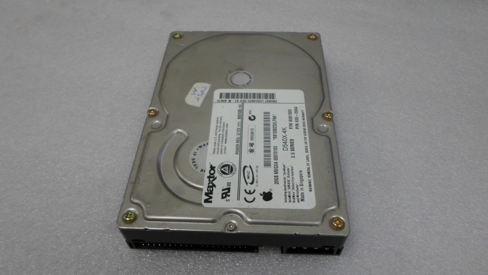 MAXTOR LE02A02G D540X-4K 655-0994 20GB MXGXA 655T0103 HDD