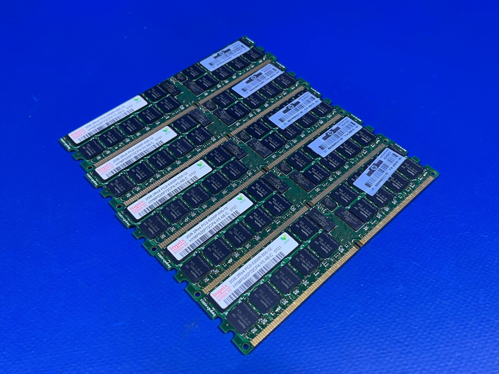 HYNIX 2GB 2Rx4 PC2-5300P-555-12 DDR2 RAM MEMORY LOT OF 5