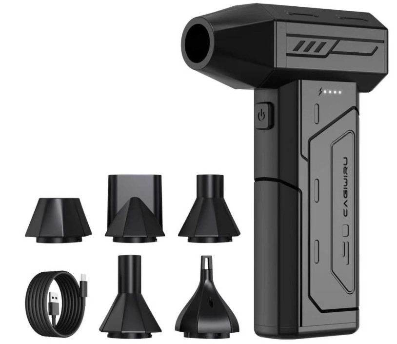 Soplador de Aire 130000RPM Recargable LED para PC Auto y Hogar Mini