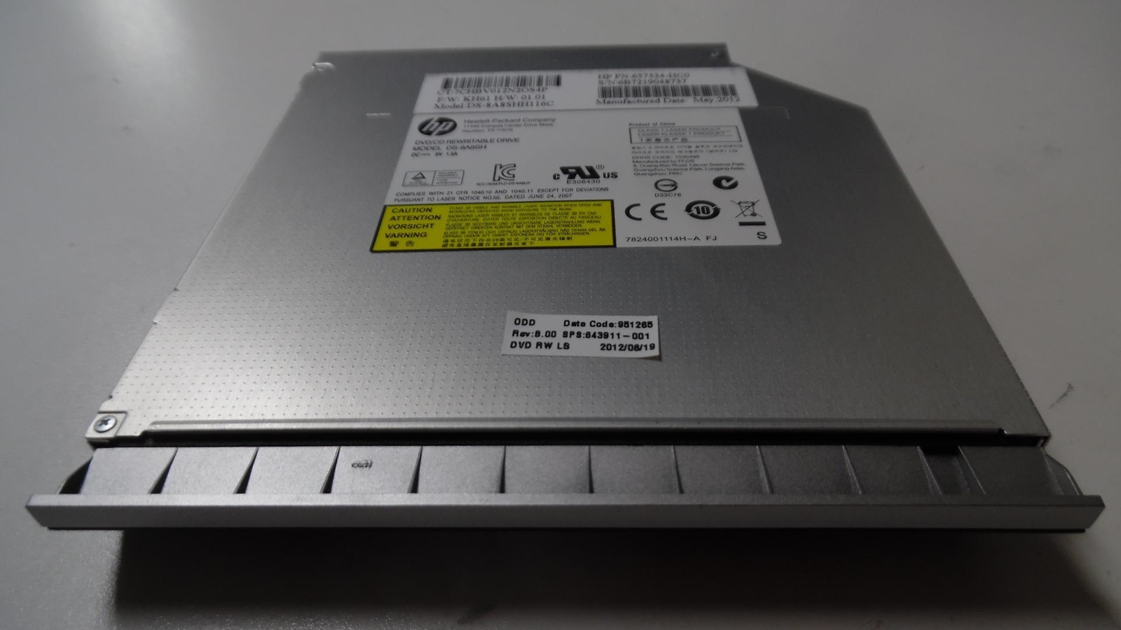 Genuine CD/DVD±RW Internal ODD for HP EliteBook 8460P * 643911-001