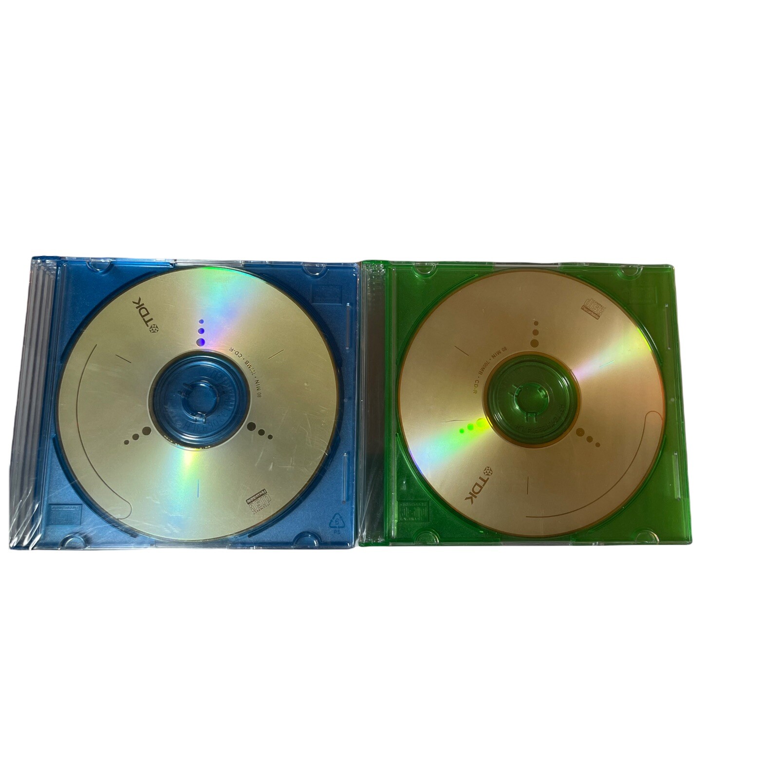 New TDK 80 Minute 700MB CD-R Discs 10 Pack Sealed Recordable Lot Of 2 With Cases
