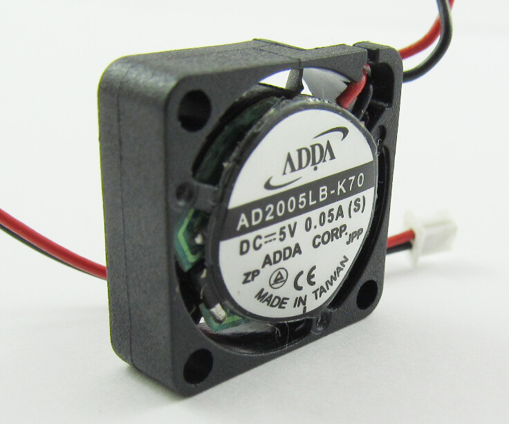10pcs ADDA Ball Bearing MINI DC Cooling fan AD2005LB-K70 5V 0.05A 20x20x6mm 2006