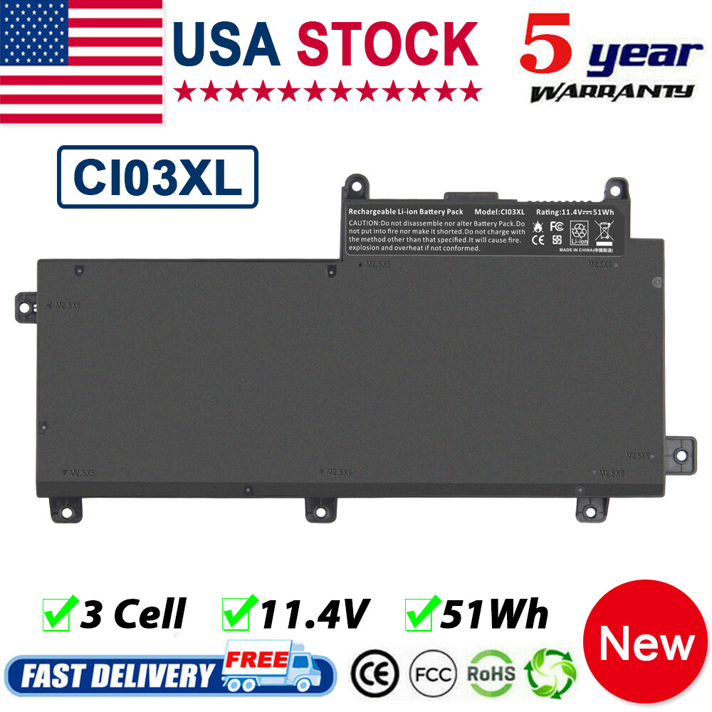 CI03XL Battery for HP ProBook 640 645 650 655 G2 G3 801554-001 CIO3XL 801554-002