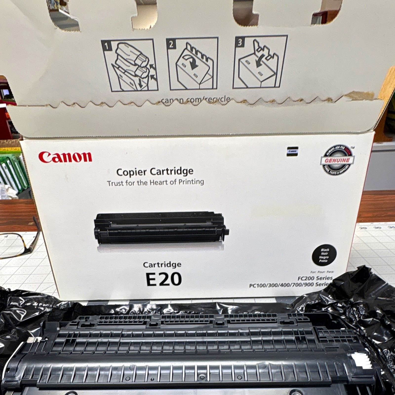 Canon E20 Black Toner Cartridge Laser for FC200 PC100 PC300 PC400 PC700