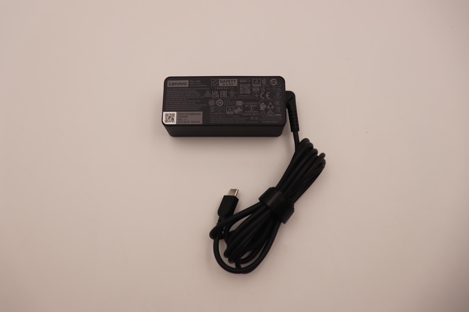 5A10W86298 PD 45W 20/15/9/5V 3P WW DEL Lenovo Genuine AC Adapter Charger