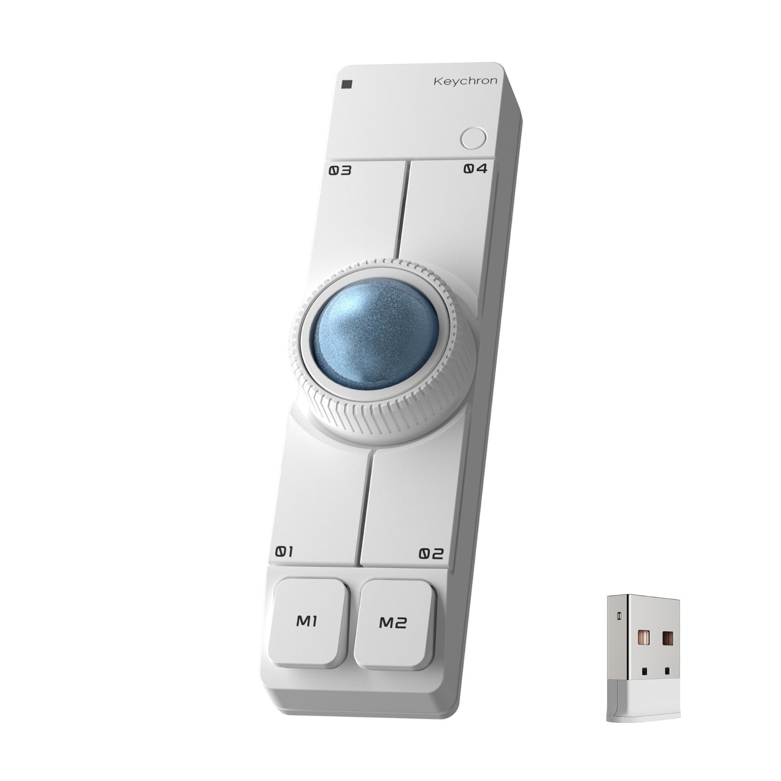 Keychron Nape Pro White Wireless Trackball Mouse Multi-pairing Gizmodo Japan New