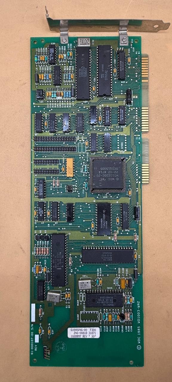 Western Digital WD1100C-JU ISA Controller Card PCB 61-000107-00 TC